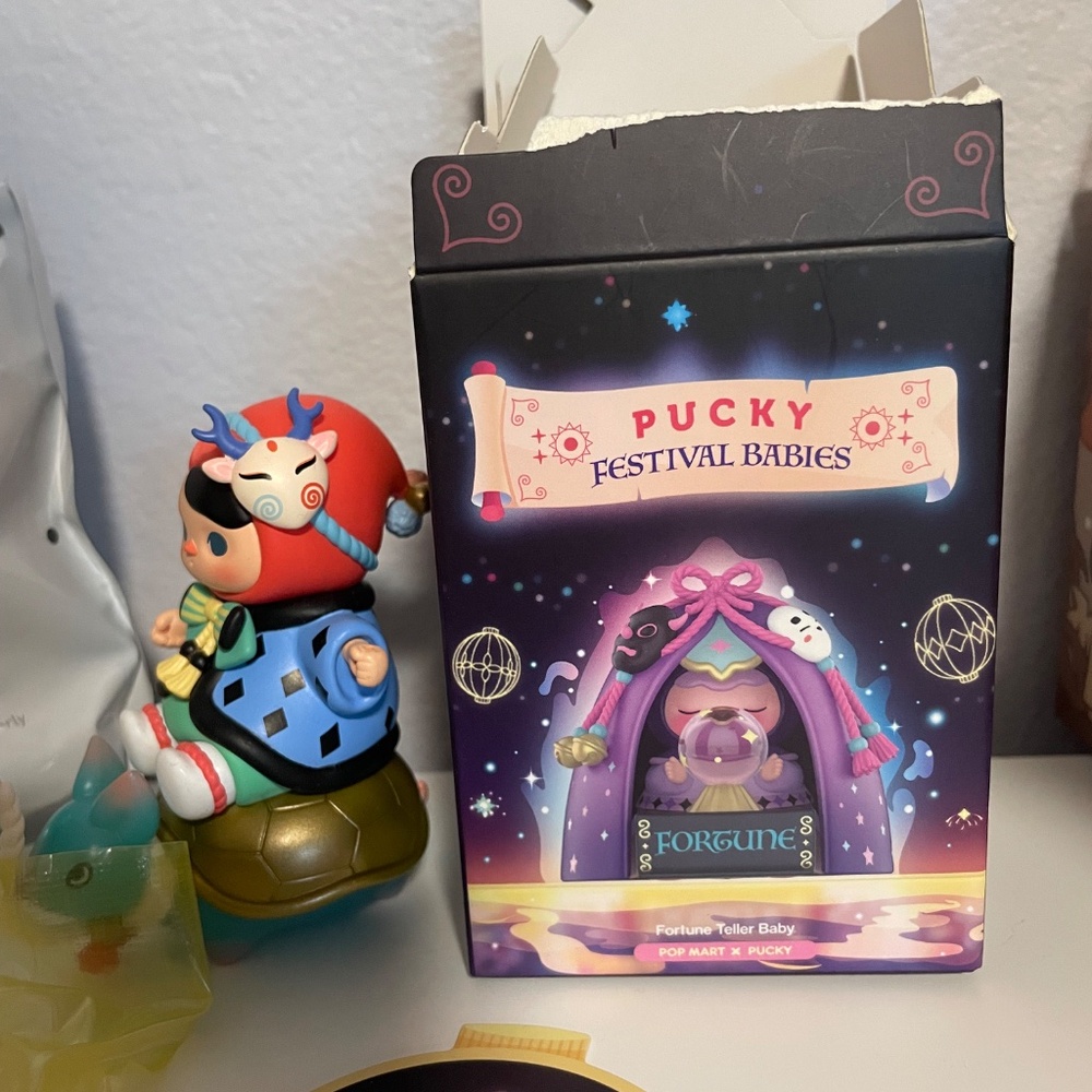 POP MART x PUCKY Festival Babies Mystical Tortoise Baby Mini Figure Open Box